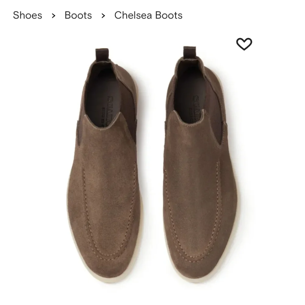 SCAROSSO SUEDE CHELSEA BOOT SZ 37 - Picture 2 of 7